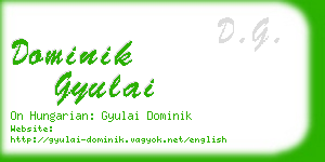 dominik gyulai business card